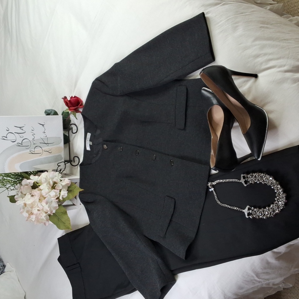 Black Kasper Blazer Elegant Wear Office Wear Career Wedding Business Casual